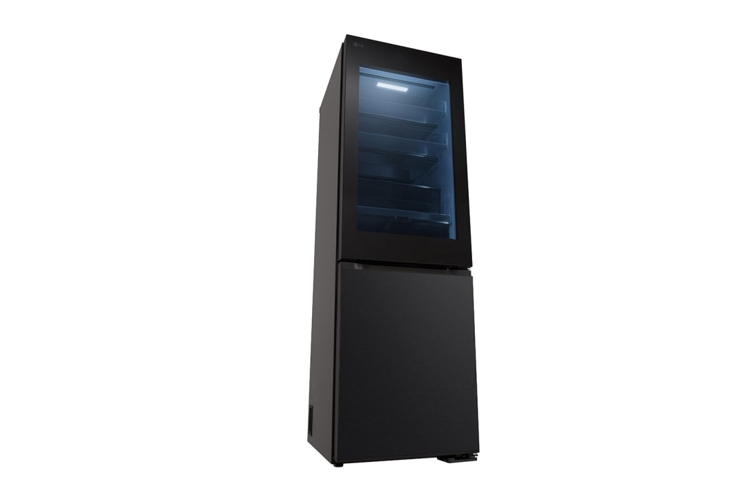 LG 349L InstaView™ Bottom Freezer Refrigerator Essence Black Steel, left side , GC-V459FSKW, thumbnail 15