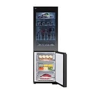 LG 349L InstaView™ Bottom Freezer Refrigerator Essence Black Steel, bottom open , GC-V459FSKW, thumbnail 12