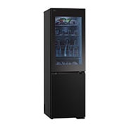 LG 349L InstaView™ Bottom Freezer Refrigerator Essence Black Steel, left side , GC-V459FSKW, thumbnail 13