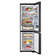 LG 349L InstaView™ Bottom Freezer Refrigerator Essence Black Steel, front open , GC-V459FSKW, thumbnail 2