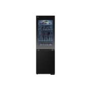 LG 349L InstaView™ Bottom Freezer Refrigerator Essence Black Steel, front , GC-V459FSKW, thumbnail 1