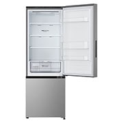 LG 335(L) | Bottom Freezer Refrigerator | Smart Inverter Compressor | LINEAR Cooling™ | Multi Air Flow, front open , GN-B389FLDM, thumbnail 4