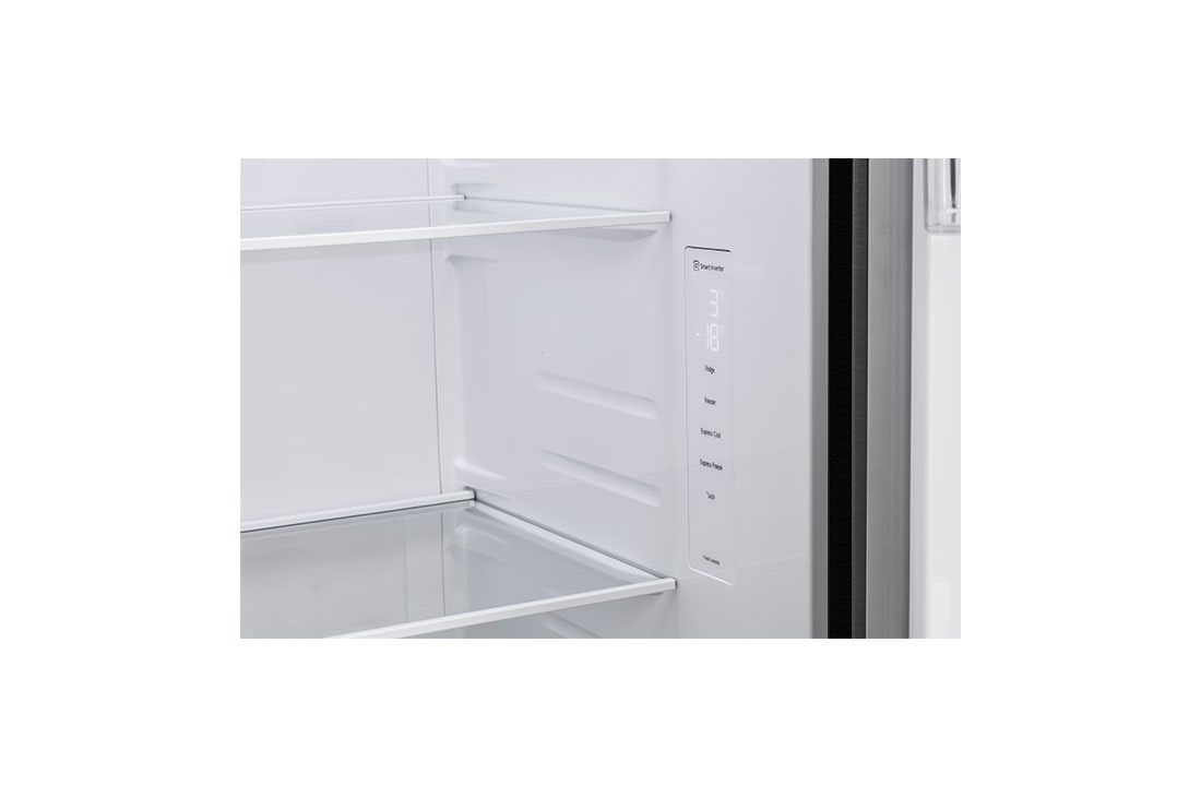 LG 674L Side-by-Side Refrigerator with Multi Air Flow, Multi Digital Sensors, Smart Diagnosis™, Matte Black Finish, 3-Star, Drawer Detail view, GC-B257KQJW, thumbnail 7