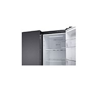 LG 674L Side-by-Side Refrigerator with Multi Air Flow, Multi Digital Sensors, Smart Diagnosis™, Matte Black Finish, 3-Star, Drawer Detail view, GC-B257KQJW, thumbnail 6
