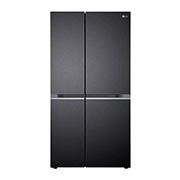 LG 674L Side-by-Side Refrigerator with Multi Air Flow, Multi Digital Sensors, Smart Diagnosis™, Matte Black Finish, 3-Star, Front view, GC-B257KQJW, thumbnail 1