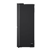 LG 674L Side-by-Side Refrigerator with Multi Air Flow, Multi Digital Sensors, Smart Diagnosis™, Matte Black Finish, 3-Star, Side view, GC-B257KQJW, thumbnail 14