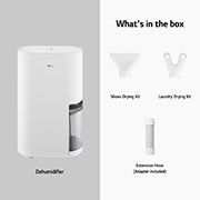 LG PuriCare™ Dual Inverter 34L Dehumidifier, What's in the box, DD20GMWE1, thumbnail 17