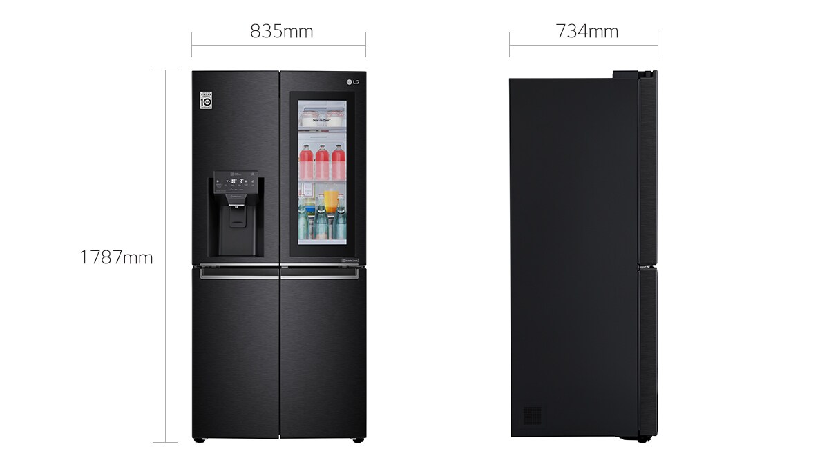 House Wife S Paradise Lg Gc X22ftqkl Knock Twice See Inside 570 Litres Instaview Door In Door Refrigerator