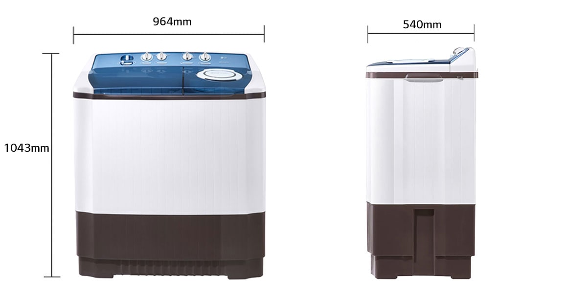 LG 16Kg Twin Washing Machine P1860RWPC