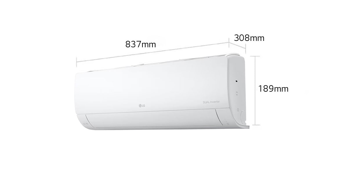 LG Split Wall Mounted Air Conditioner 18000BTU, Fast Cooling, Energy Saving, Less Noise, DUAL Cool Inverter Compressor™, Pre-Filter, Auto Cleaning, Anti-Corrosive Coating, Natural Led Lights, Inverter Winner S4NQ18JLQAL