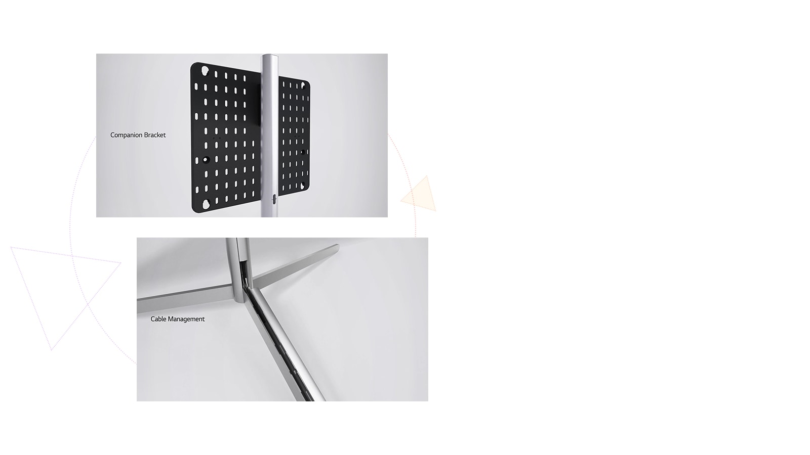 This is an image of the companion bracket and cable management.