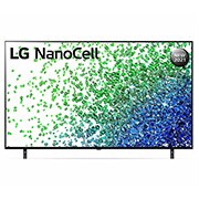 LG Real 4K NanoCell 55 Inch 80 Series, Nano Color, Quad Core Processor 4K, Cinema Screen, A front view of the LG NanoCell TV, 55NANO80VPA, thumbnail 2
