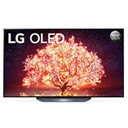 LG OLED TV 55 Inch B1 Series Cinema Screen Design 4K Cinema HDR webOS Smart with ThinQ AI Pixel Dimming, front view, OLED55B1PVA, thumbnail 2