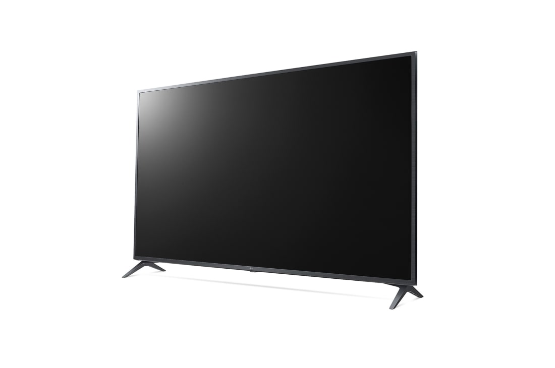 LG UHD 4K  | 70 Inch | UN75 Series| 4k Ultra HD | Cinema Screen Design | Active HDR | WebOS | ThinQ, 30 degree side view with infill image, 70UP7550PVD, thumbnail 3