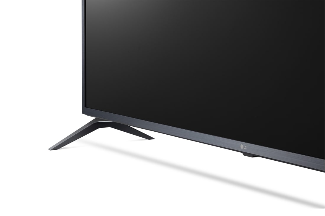 LG UHD 4K  | 70 Inch | UN75 Series| 4k Ultra HD | Cinema Screen Design | Active HDR | WebOS | ThinQ, close-up view of stand, 70UP7550PVD, thumbnail 6