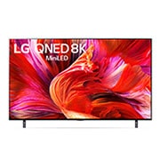 LG QNED TV | 65 Inch | 8K Cinema HDR | QNED95 Series |Gaming TV |  AI Picture Pro| Cinema Screen Design | Magic Remote | WebOS | Smart ThinQ AI | Mini LED, A front view of the LG QNED TV, 65QNED95VPA, thumbnail 1