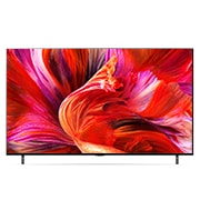 LG QNED  | 75 Inch | QNED95 series| 8k Cinema HDR | Cinema Screen Design  |WebOS |ThinQ, front view with infill image, 75QNED95VPA, thumbnail 2