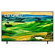 LG QNED  | 65 Inch | QNED80 series| 4k Cinema HDR | Cinema Screen Design  |WebOS22 |ThinQ, front view with infill image, 65QNED806QA, thumbnail 3