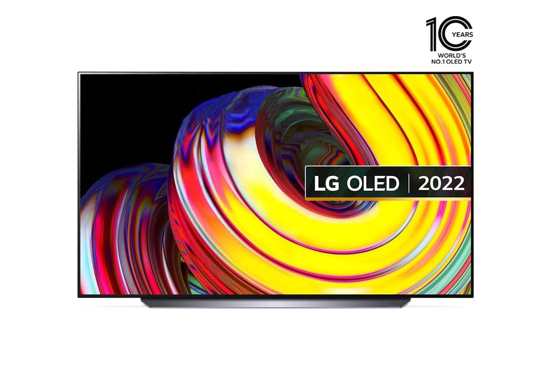 LG OLED| 65 Inch |CS series| 4k Cinema HDR | Self-lit | Cinema Screen Design |WebOS |ThinQ, Front view With Infill Image and Product logo, OLED65CS6LA