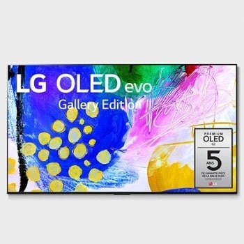 Front view with LG OLED evo Gallery Edition on the screen1