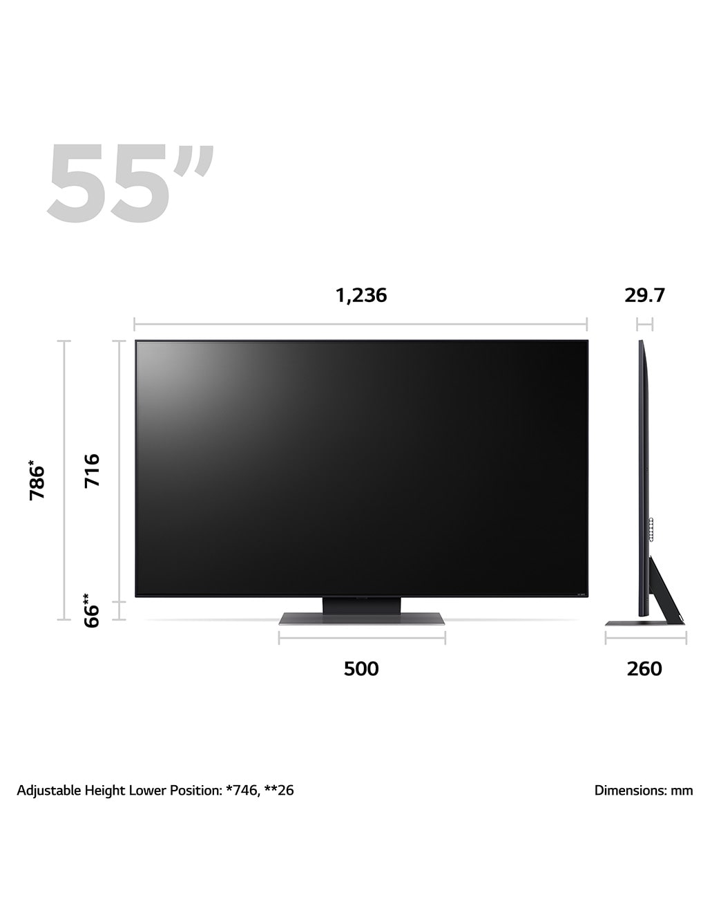 LG QNED81 Series, 55 inch 4K Smart UHD TV, 2023 LG East Africa
