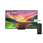 LG QNED TV | 75 inch | QNED81R Series | WebOS Smart AI ThinQ |  Magic Remote | 3 Side Cinema| HDR10 | HLG| AI Picture Pro | AI Sound Pro (5.1.2ch)| 1 Pole Stand| 2023 New, front view with infill image, 75QNED816RA, thumbnail 1