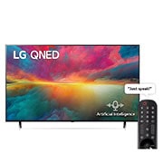 LG QNED TV 2023 | 55 Inch| QNED75R Series |  WebOS |  Smart AI ThinQ | Magic Remote | 3 side cinema| HDR10 | HLG| AI Sound Pro (5.1.2ch) | 2 Pole stand, A front view of the LG QNED TV with infill image and product logo on, 55QNED756RB, thumbnail 1
