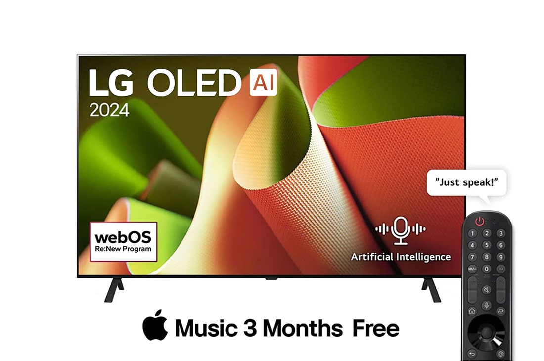 77 inch LG OLED AI B4 4K Smart TV 2024 - OLED77B46LA | LG EastAfrica