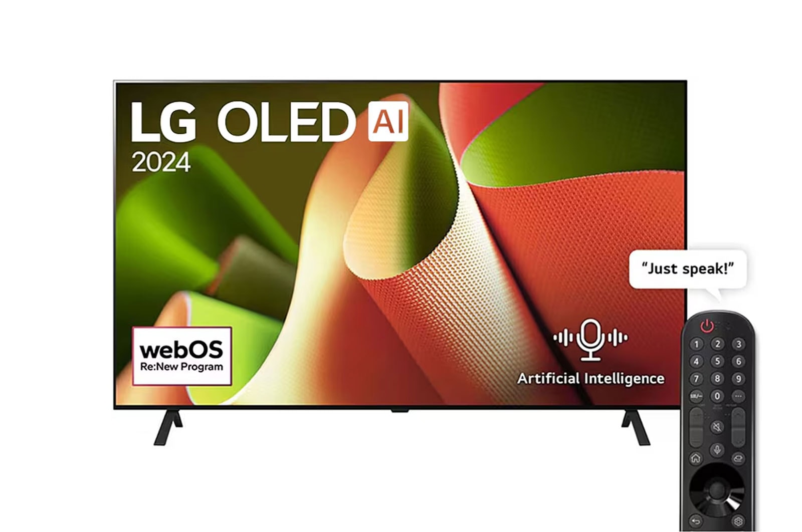 LG 65 Inch OLED AI B4 4K Smart TV | webOS24 | LG EA
