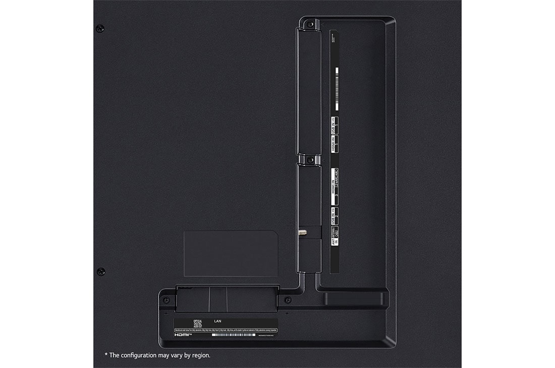 LG 55 Inch LG QNED AI QNED80 4K Smart TV AI Magic remote HDR10 webOS24 - 55QNED80T6B (2024), Port view, 55QNED80T6B, thumbnail 6