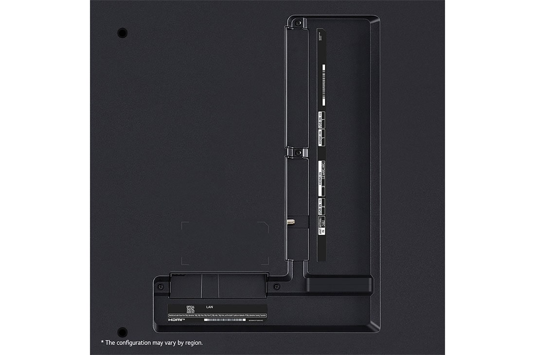 LG 86 Inch LG QNED AI QNED80 4K Smart TV AI Magic remote HDR10 webOS24 - 86QNED80T6B (2024), Port view, 86QNED80T6B, thumbnail 6