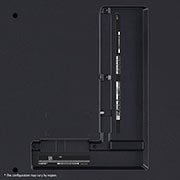 LG 86 Inch LG QNED AI QNED80 4K Smart TV AI Magic remote HDR10 webOS24 - 86QNED80T6B (2024), Port view, 86QNED80T6B, thumbnail 6