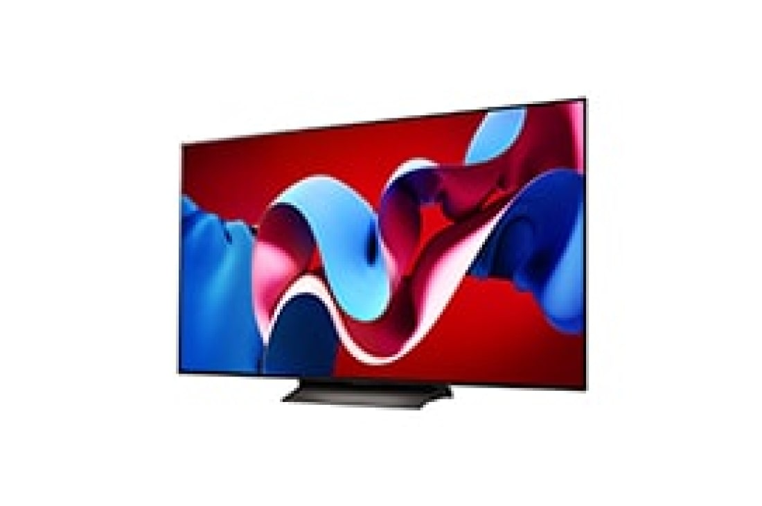 LG 65 Inch LG OLED evo C4 4K Smart TV AI Magic remote Dolby Vision webOS24 2024, Slightly-angled left-facing side view of LG OLED evo TV, OLED C4, OLED65C46LA, thumbnail 6