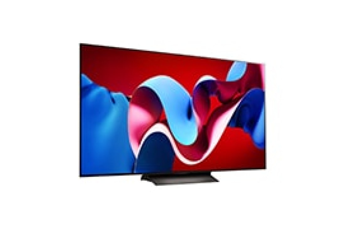 LG 65 Inch LG OLED evo C4 4K Smart TV AI Magic remote Dolby Vision webOS24 2024, Slightly-angled right-facing side view of LG OLED evo TV, OLED C4, OLED65C46LA, thumbnail 10