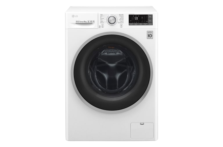 LG 8 Kg 6 Motion DD Washing Machine, F4J6TNP0W, thumbnail 1