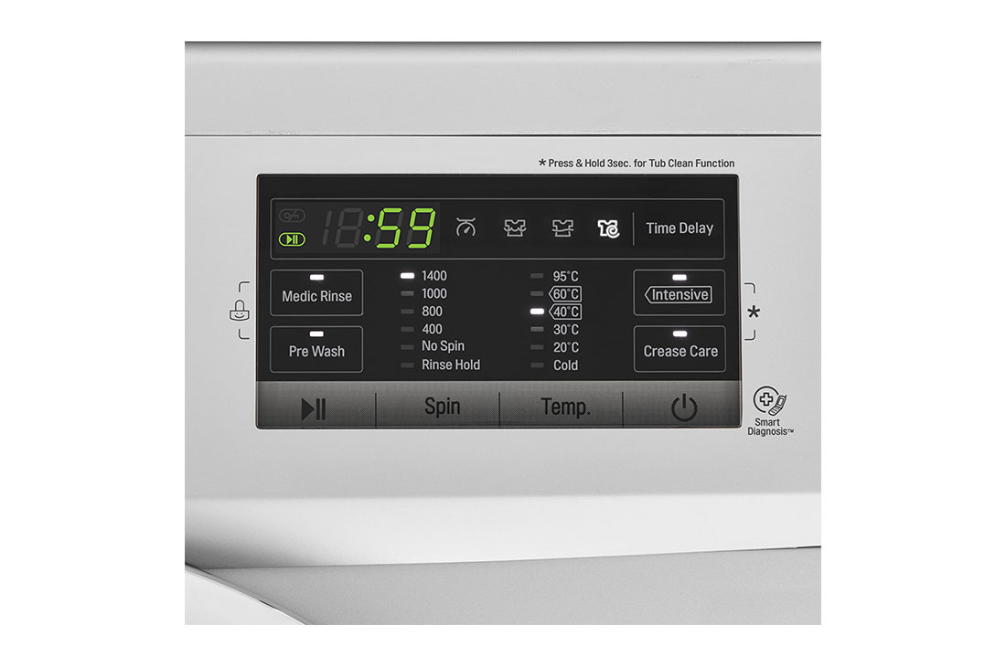 LG 8kg | Front Load Washer | Inverter DD | Steam™ | 6 Motion DD, FH4G7TDY5_Screen, FH4G7TDY5, thumbnail 9