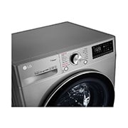 LG 10.5 kg | Front Load Washer | AI DD™ | Steam™ | ThinQ™,  LG F4V5RYP2T 10 kg Top Perspective, F4V5RYP2T, thumbnail 7