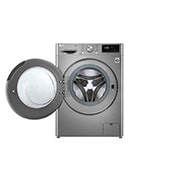 LG 8kg | Front Load Washer | AI DD™ | Steam™ | ThinQ™,  LG F2V5PYP2T 8 kg Front View Open, F2V5PYP2T, thumbnail 2