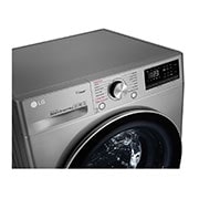 LG F4V5VYP0W Washing Machine: Efficient & Versatile, Left Perspective Detail, F4V5VGP2T, thumbnail 7