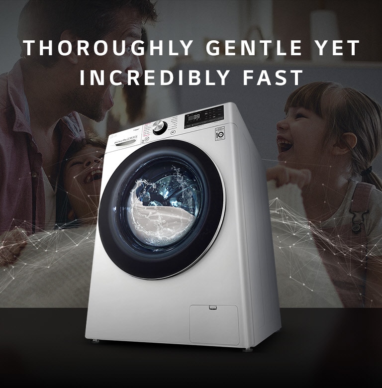 LG F4V9BWP2W 12kg THOROUGHLY GENTLE YET INCREDIBLY FAST
