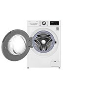 LG 12Kg Washer | AI DD | Steam™ (Allergy Care), LG F4V9BWP2W 12kg Front View Open, F4V9BWP2W, thumbnail 3