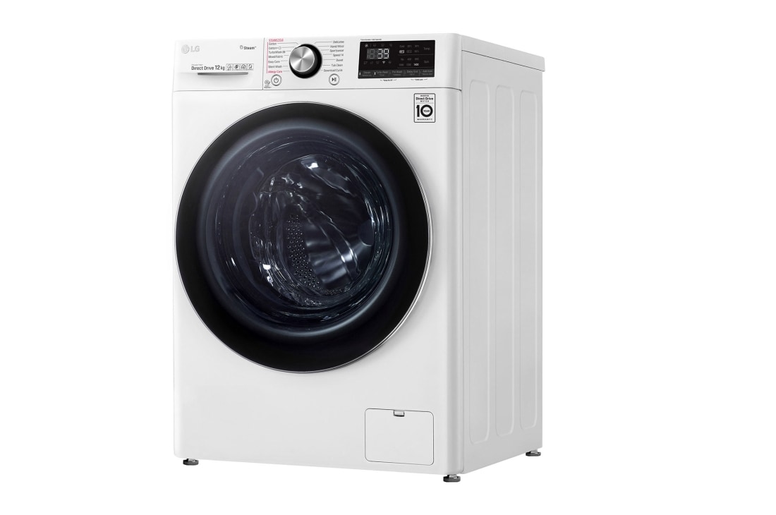 LG F4V9BWP2W Washing Machine: Efficient & Reliable, LG F4V9BWP2W 12kg Left View, F4V9BWP2W, thumbnail 12