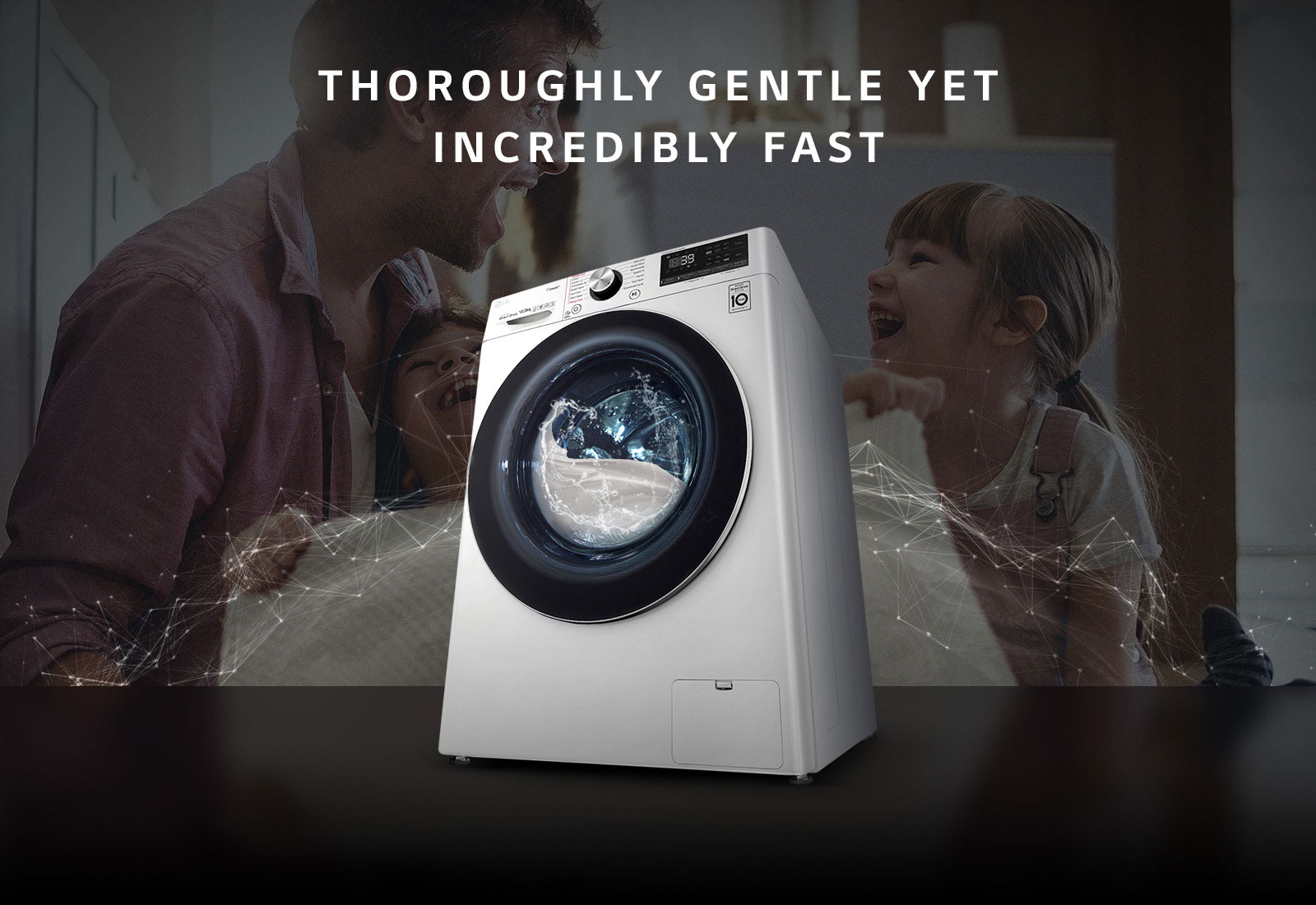 LG F4V9RCP2W 10.5kg THOROUGHLY GENTLE YET INCREDIBLY FAST