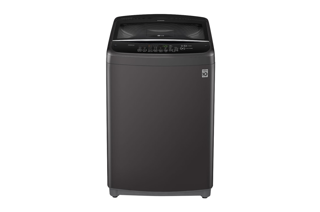 LG 14kg | Top Load Washer | Smart Inverter Motor | TurboDrum™ | Smart Motion, LG T1466NEHT2B front view, T1466NEHT2B