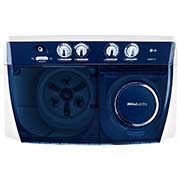 LG 13kg | TwinTub Washer | Roller Jet Pulsator | 3 Wash Program | Wind Jet Dry, Top, P1761RWNBL, thumbnail 3