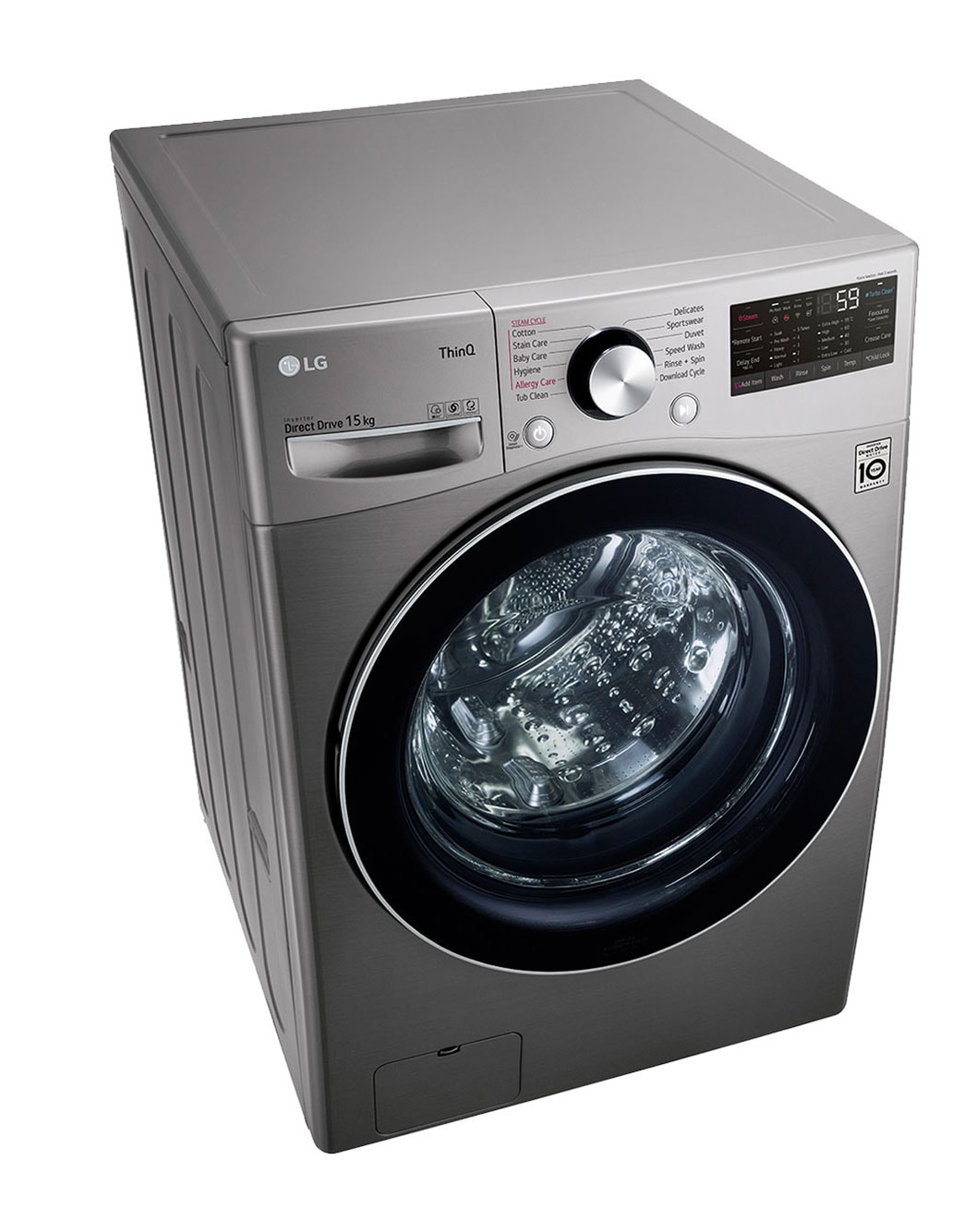 LG 15KG Front Load Washing Machine - F0L9DYP2S | LG E.A.