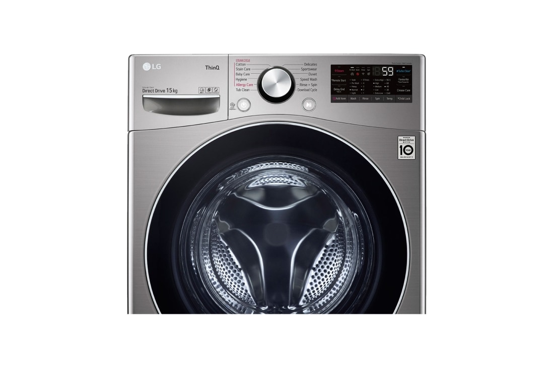 Lave-linge frontal 70cm 15kg 1100t a Blanc - LG