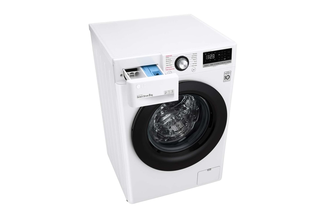 LG F4V5RGP2T Washing Machine: Advanced Laundry Care, Right Top Perspective2, F4V3TNP6WE, thumbnail 9