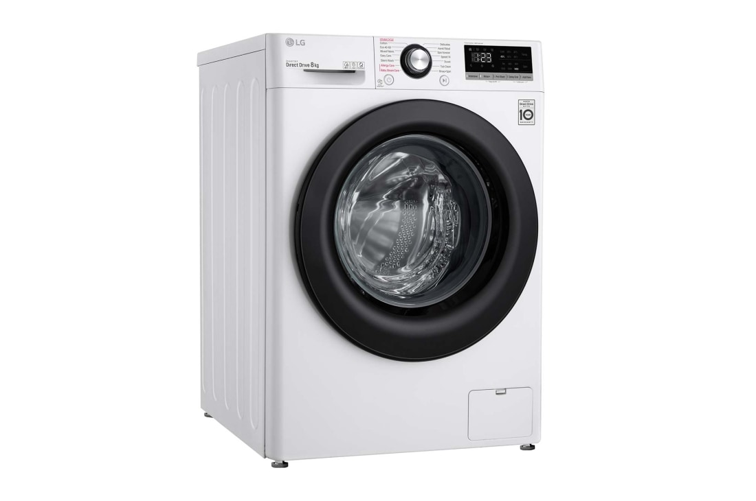 LG F4V5RGP2T Washing Machine: Advanced Laundry Care, Left, F4V3TNP6WE, thumbnail 10