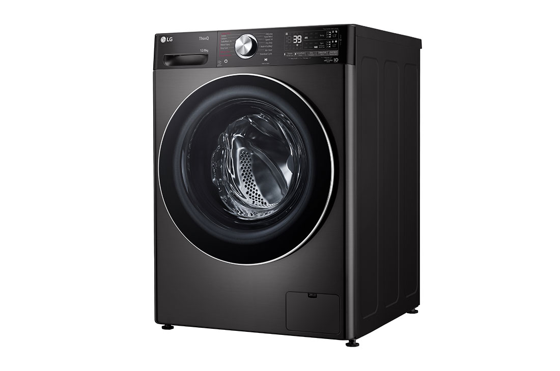 LG 12kg/8kg | Front Load Washer/Dryer | AI DD™ | Steam™ | TurboWash™, Right prospective view, F4V9BDP2EE, thumbnail 6
